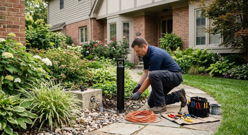 Backyard Lighting Service in Overland Park, KS
