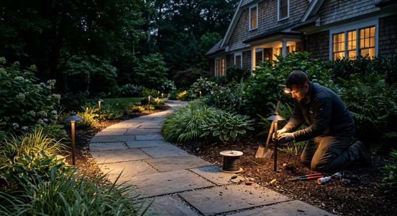 Garden Lighting Installation in Provo, UT