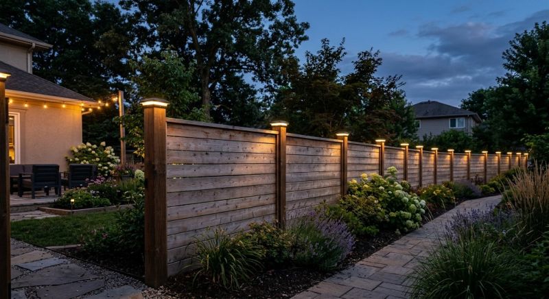 Fence Lighting Installation in Utah County, UT